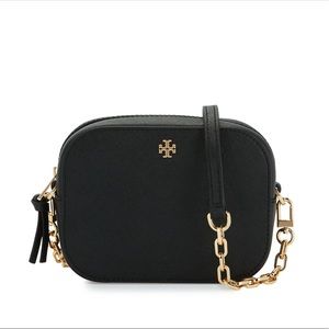 Tory Burch Black Robinson Round Crossbody
